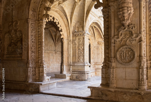 Stone carving detail at Jeronimos Monastery, Lisbon © Jeanette Teare