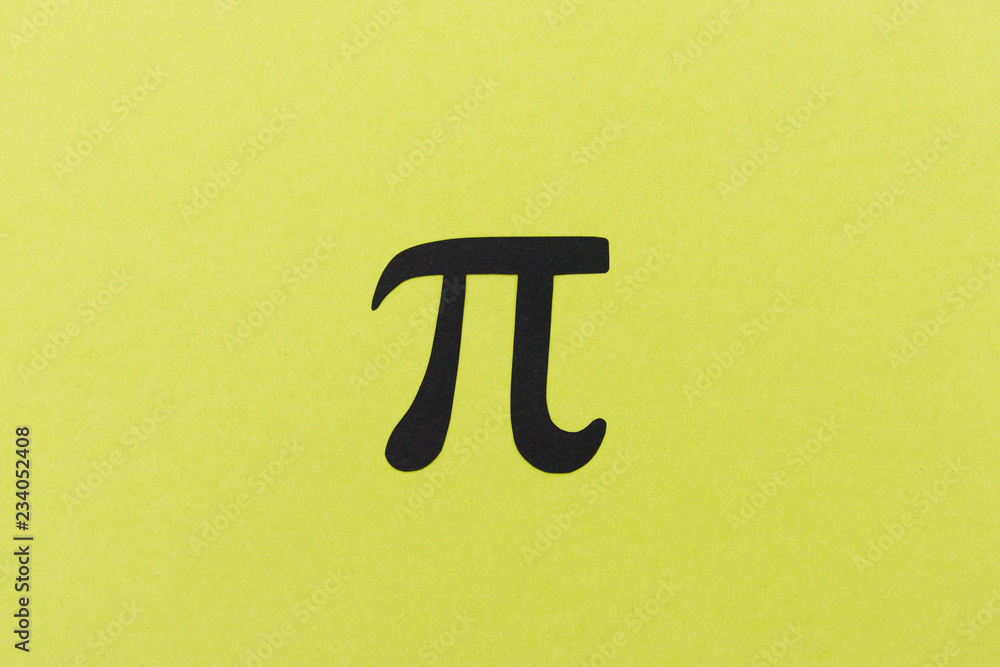 Mathematics pi symbol - obrazy, fototapety, plakaty 