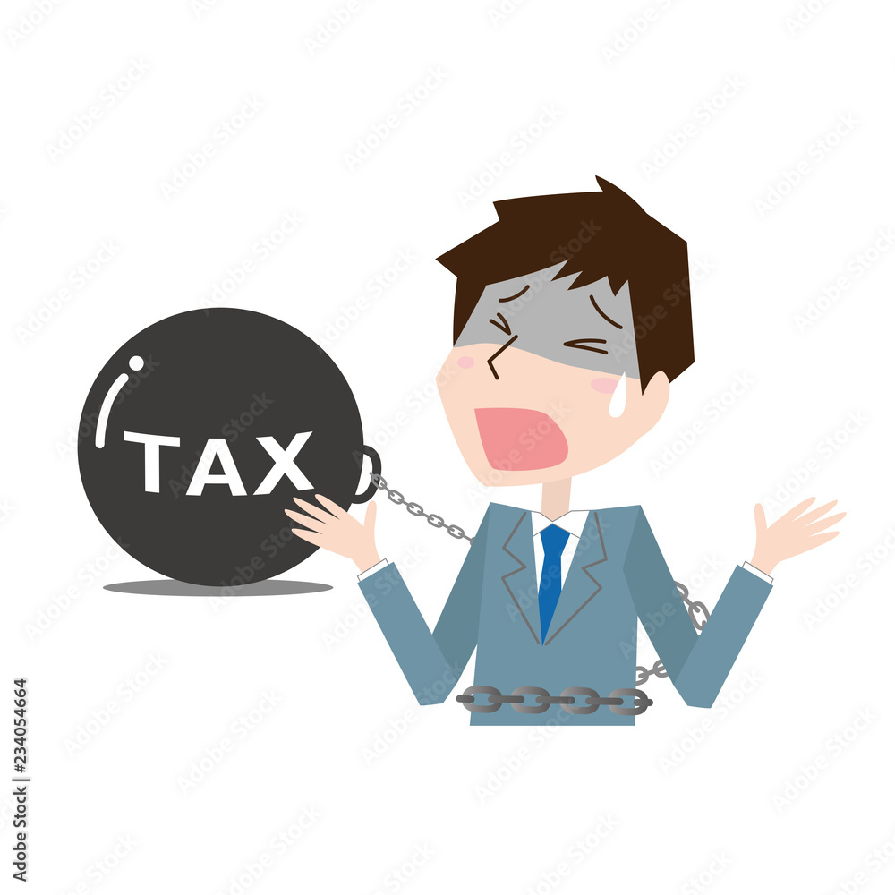 男性 TAX 税金 重い 苦しい イメージ 男性 TAX 税金 重い 苦しい イメージ
