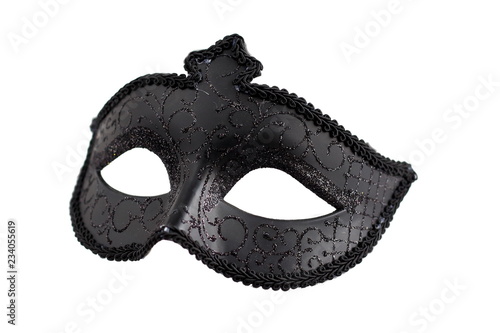 Black vintage Venice carnival isolated mask