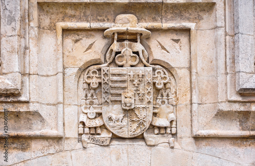 Burgos. Escudo de armas de un dignatario eclesiástico, Castilla y León, España