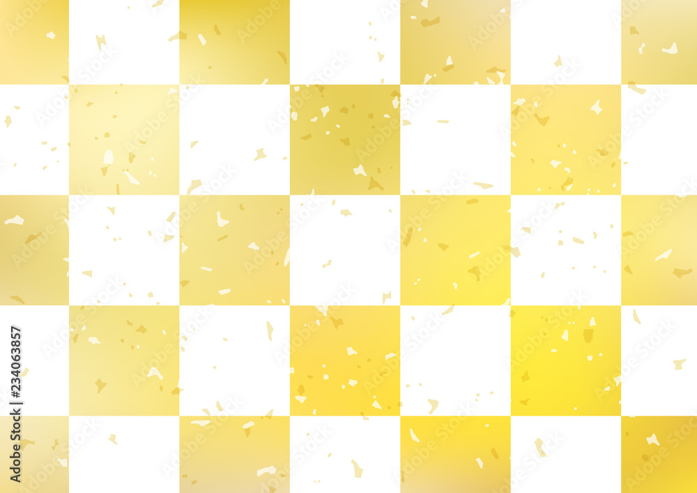 和柄チェック背景正方形金stock Vector Adobe Stock