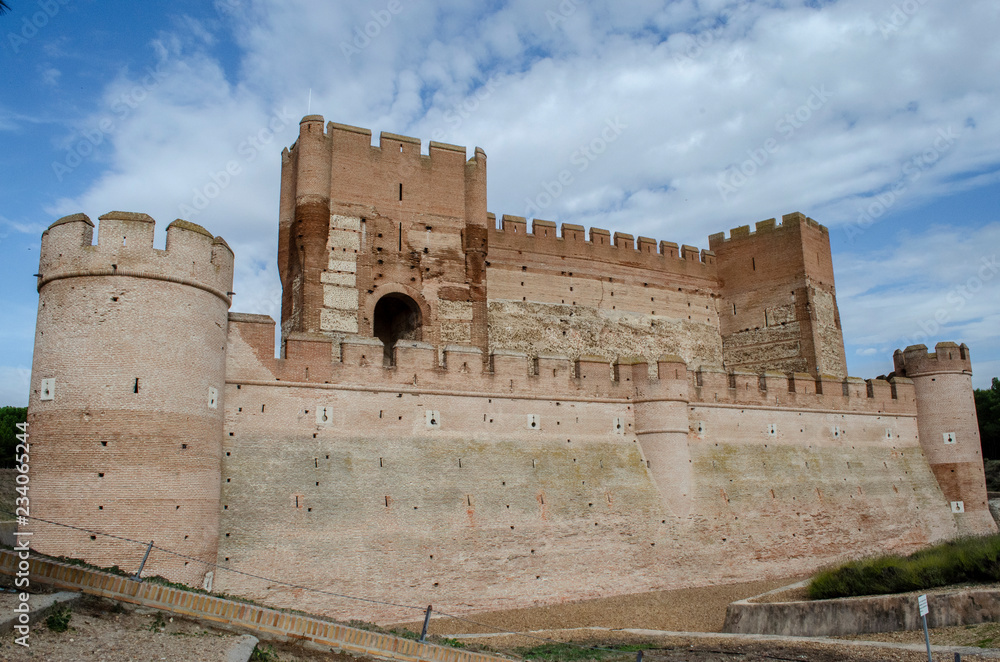 Castle of the Mota in Medina del Campo, Valladolid, Spain