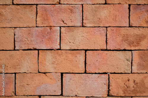 red brick wall texture background, space for design, background concept.