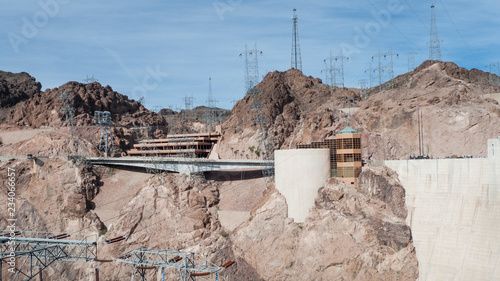 Hoover Dam parking garage and visitor center