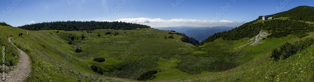 Fototapeta premium A plain in the Rax Alps under Jakobskogel