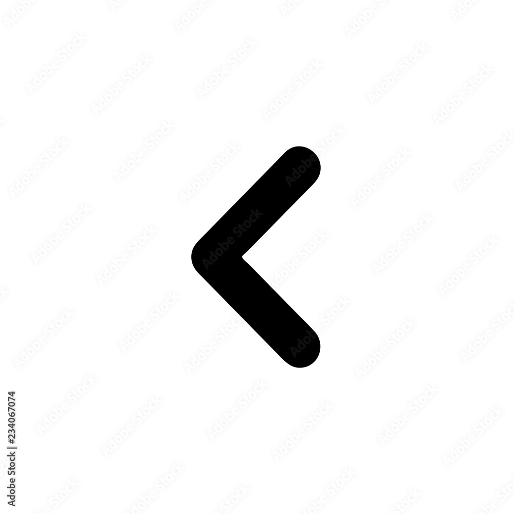 Left chevron icon vector isolated on background. Trendy sweet symbol. Pixel perfect. illustration EPS 10. Left chevron icon vector isolated on background. Trendy sweet symbol. Pixel perfect. illustration EPS 10.