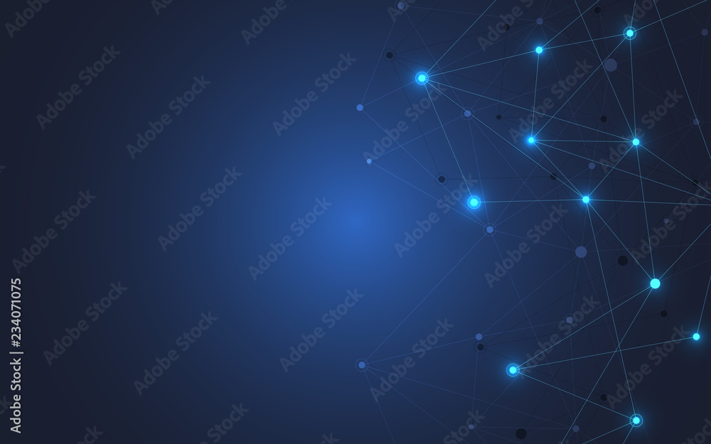Internet connection. Geometric abstract background with connected dots and lines. Molecular structure and communication concept. Digital technology background and network connection. Internet connection. Geometric abstract background with connected dots and lines. Molecular structure and communication concept. Digital technology background and network connection.
