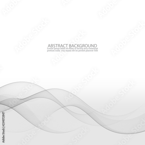 Abstract hi-tech wave modern background futuristic cool layout. Vector illustration © lesikvit