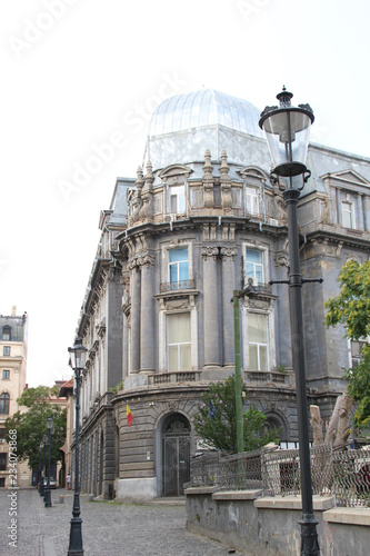 Old houses and their details in ancient Bucharest. Old architecture. Today's shooting photo