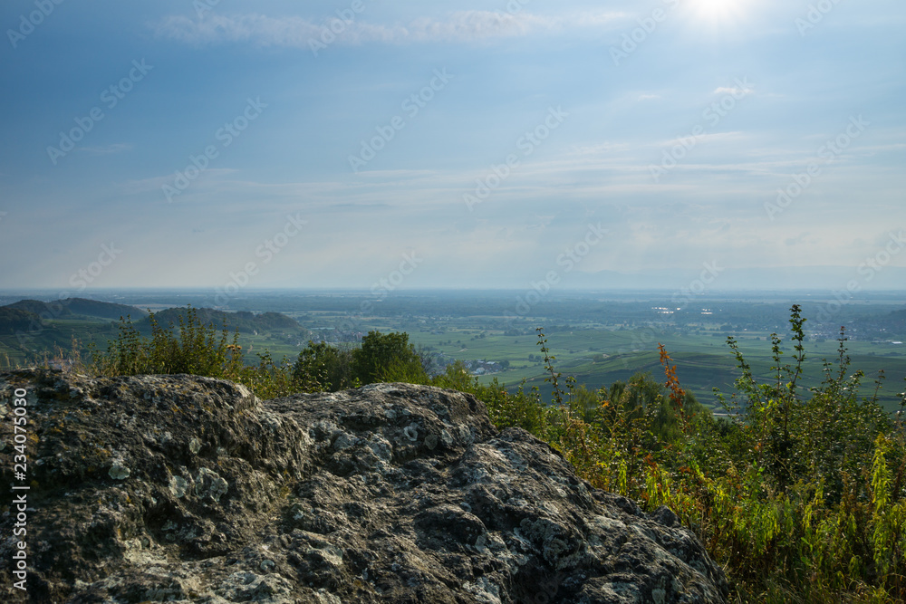 Germany, Clear views over vineyard landscape of Kaiserstuhl region on Mondhalde