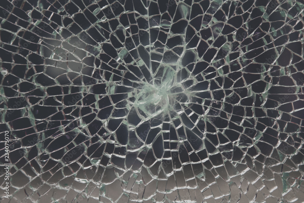 Broken glass texture - Stock image