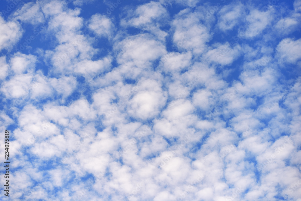 White clouds on the blue sky background White clouds on the blue sky background