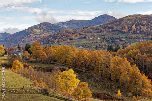 Paysage des Vosges en automne