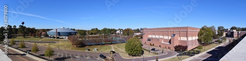 View from the Pavilion parking garage roof at the University of Mississippi