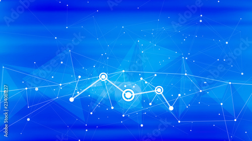 bright abstract illustration of a digital world - a color defocused background and a digital wave. It symbolizes the digital economy, network technologies, cloud technologies, Internet, communications