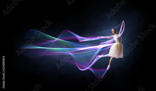 Ballet dancer in jump