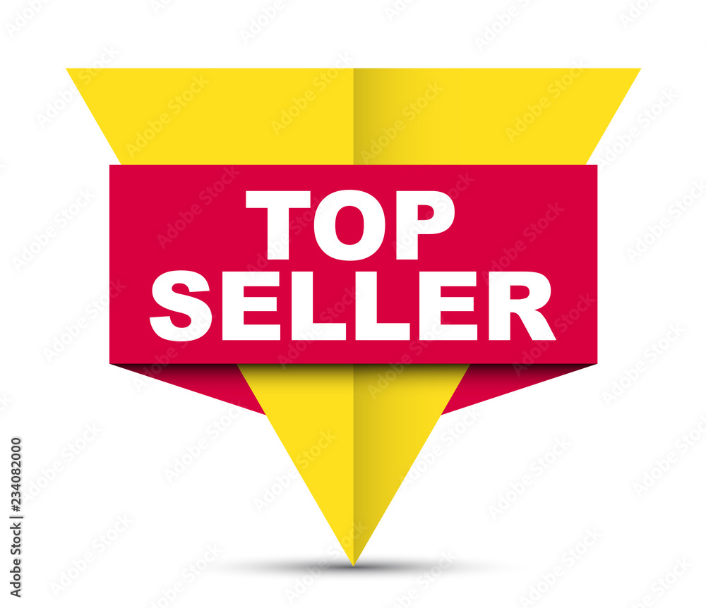 red vector banner top seller red vector banner top seller
