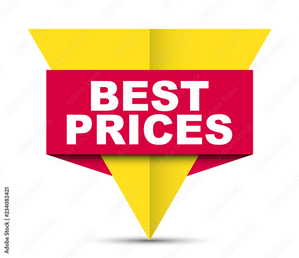 red vector banner best prices red vector banner best prices