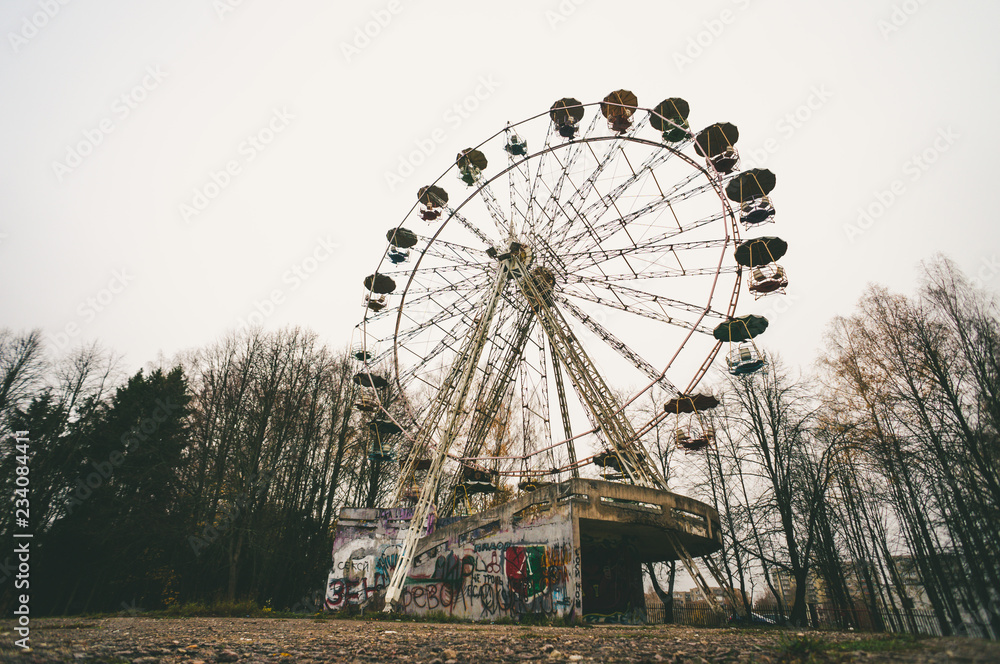 abandoned soviet ferris wheel abandoned soviet ferris wheel