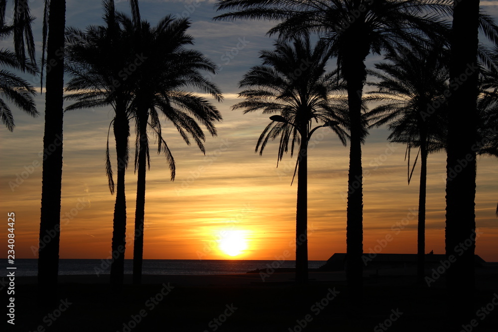 Obraz premium AMANECER EN LA PLAYA