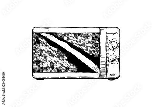 illustration of Microwave oven