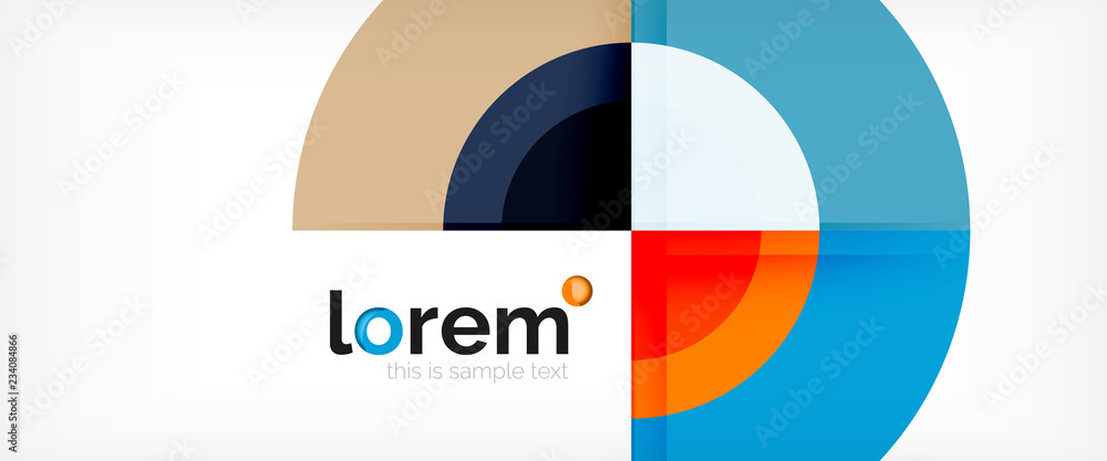 Circle abstract background, geometric modern design template Circle abstract background, geometric modern design template