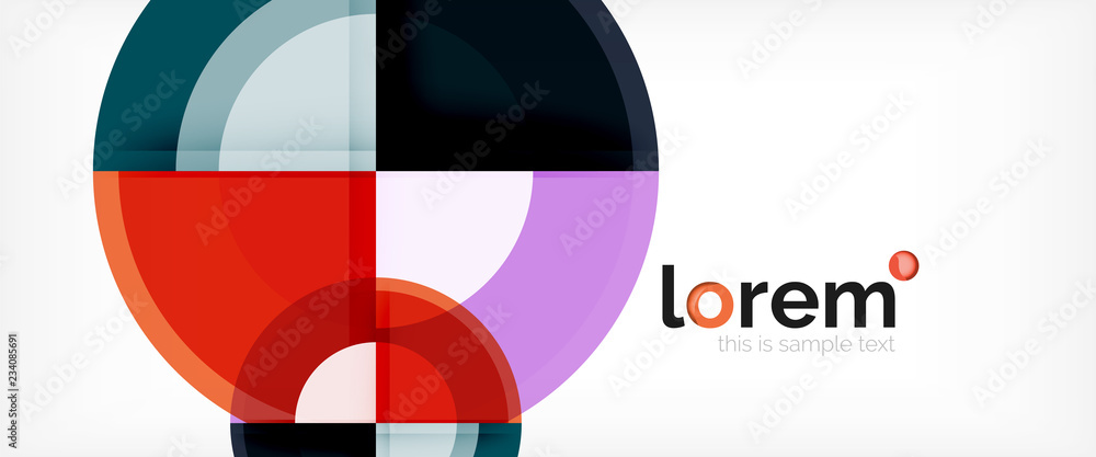 Multicolored round shapes abstract background Multicolored round shapes abstract background