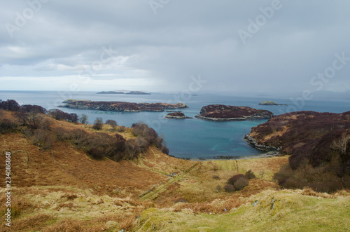 Scot;and highlands coast and islands landscape