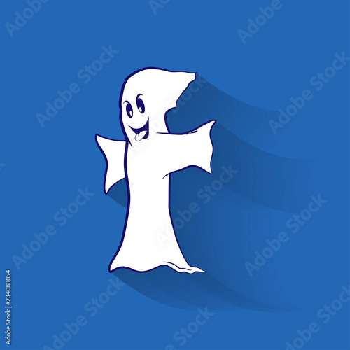 Ghost like the letter F. Facebook. Glad to see you!