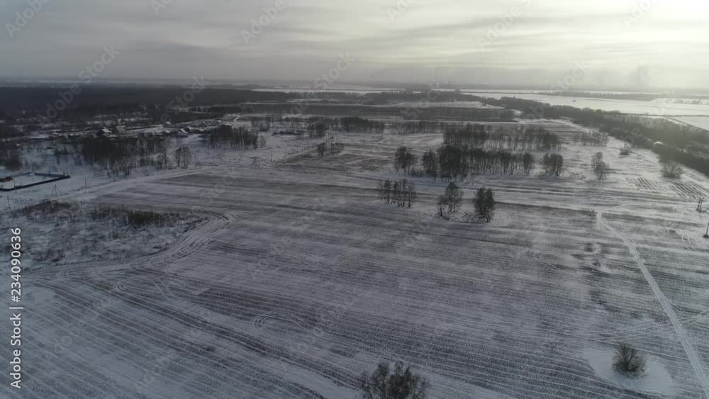 Delicious winter landscape from Above Delicious winter landscape from Above