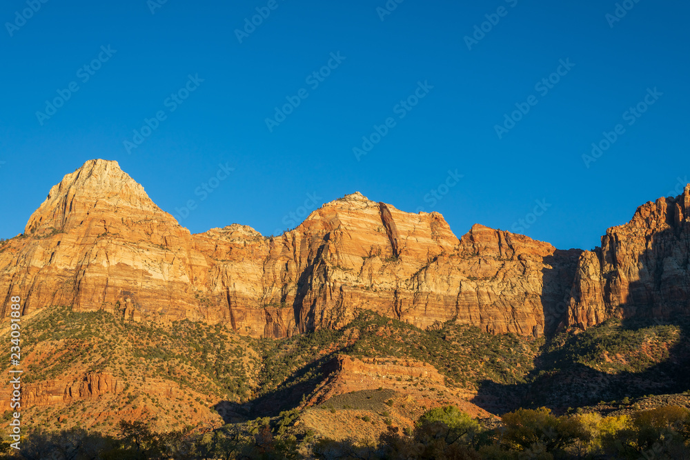 Scenic Zion National Park Utah Landscape Scenic Zion National Park Utah Landscape
