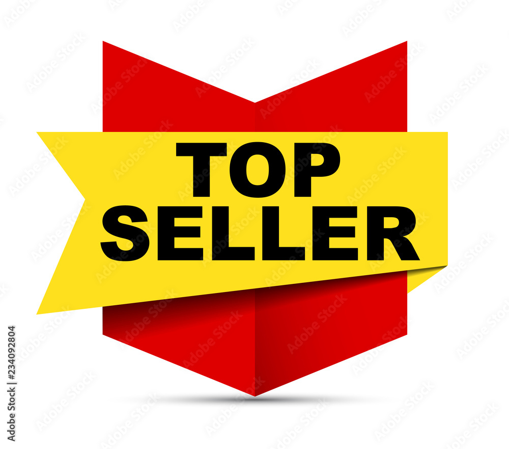 red vector banner top seller red vector banner top seller
