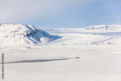 Wallpaper Mural Jokulsarlon snow landscape in Hvannadalshnukur, Iceland for beautiful background Torontodigital.ca