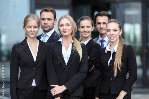 Successful businesspeople team