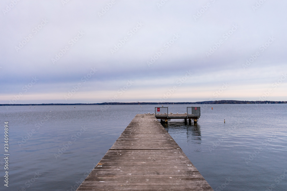 Pier Extending out to Lake Mendota in Madison Wisconsin 