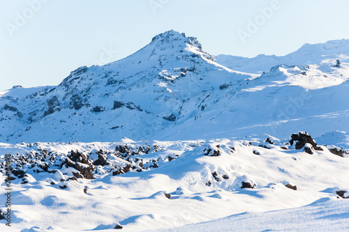 Small town of Stykkisholmur winter view which is a town situated in the western part of Iceland, in the northern part of the Snaefellsnes peninsula © keongdagreat