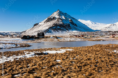 Arnarstapi or Stapi is a small fishing village at the foot of Mountain Stapafell between Hellnar village and Breidavik farms photo