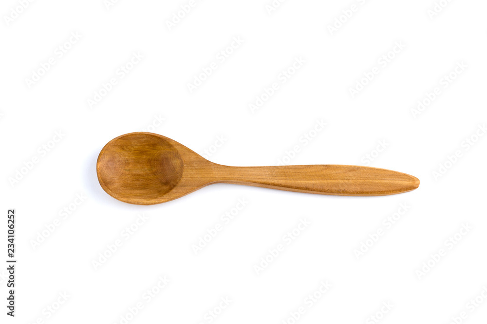 top view of a spoon of sandal wood isolated on white background top view of a spoon of sandal wood isolated on white background