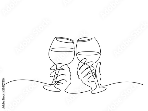Two Hands cheering with glasses of wine
