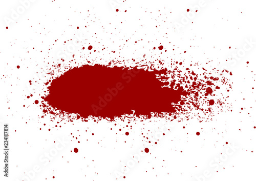 abstract vector  Blood splatter painted  isolated background. illustration vector design