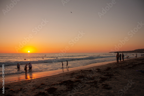 Sunset on Mission Beach, San Diego
