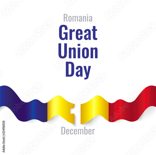 Romania Great Union Day Vector Template Design Illustration
