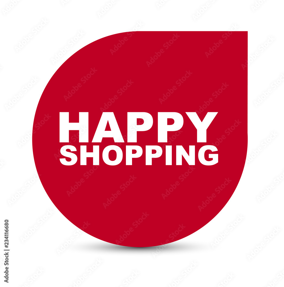 red vector banner happy shopping red vector banner happy shopping