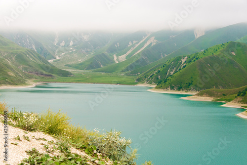 Chechnya, Ichkeria, lake Kezenoyam, Caucasus