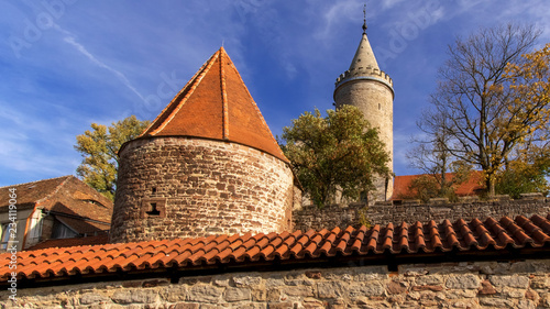 Burgmauer Leuchtenburg bei Kahla