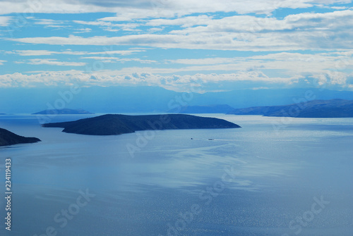beautiful archipelago in front of the island of cres, in Croatia © corradobarattaphotos