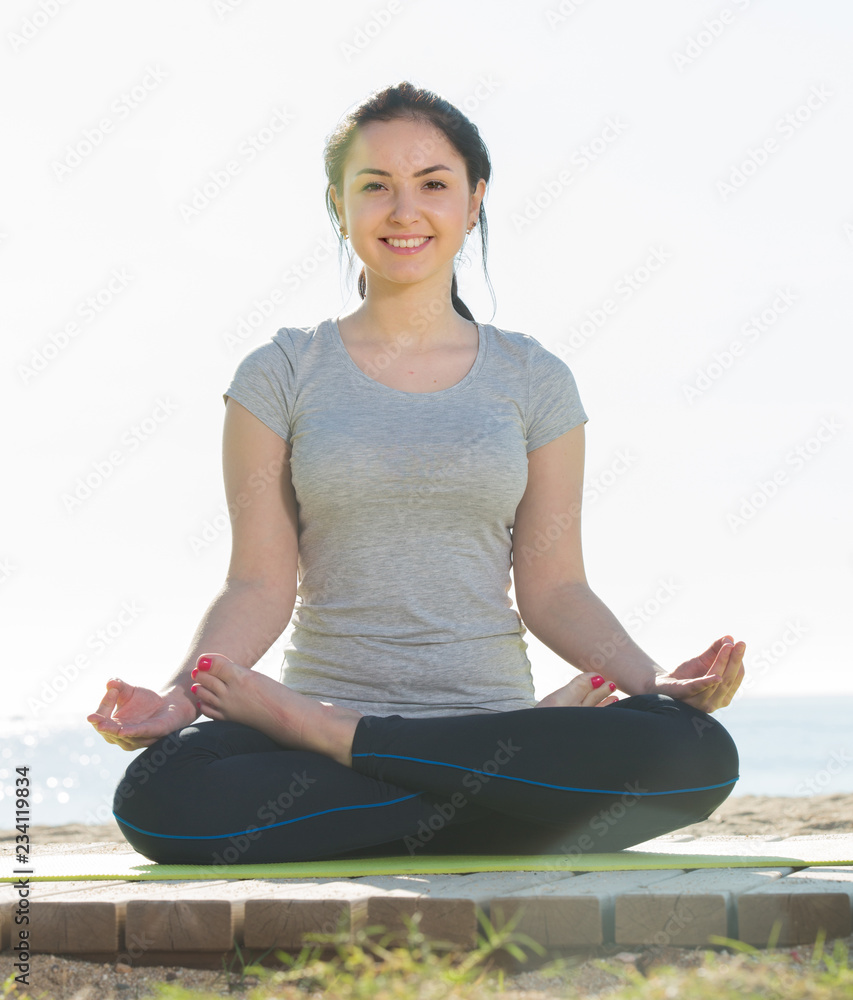 Yoga down time Stock Photo by ©jayfish 98169828