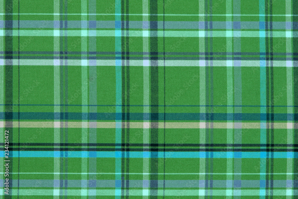 Fototapeta premium Texture cotton colored fabric. Background abstraction factory textile material close up. For tailoring.