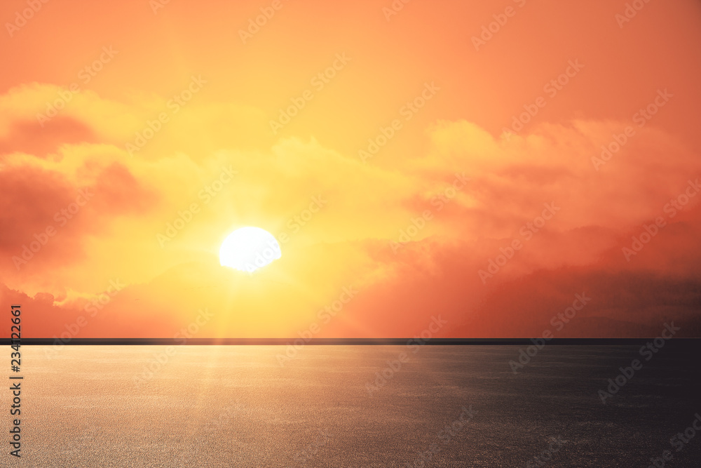 Creative sunset background